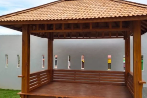 Jasa Pembuatan Gazebo Kayu Jati & Gazebo Bambu