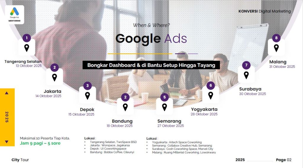 Jadwal Kelas Offline Google Ads
